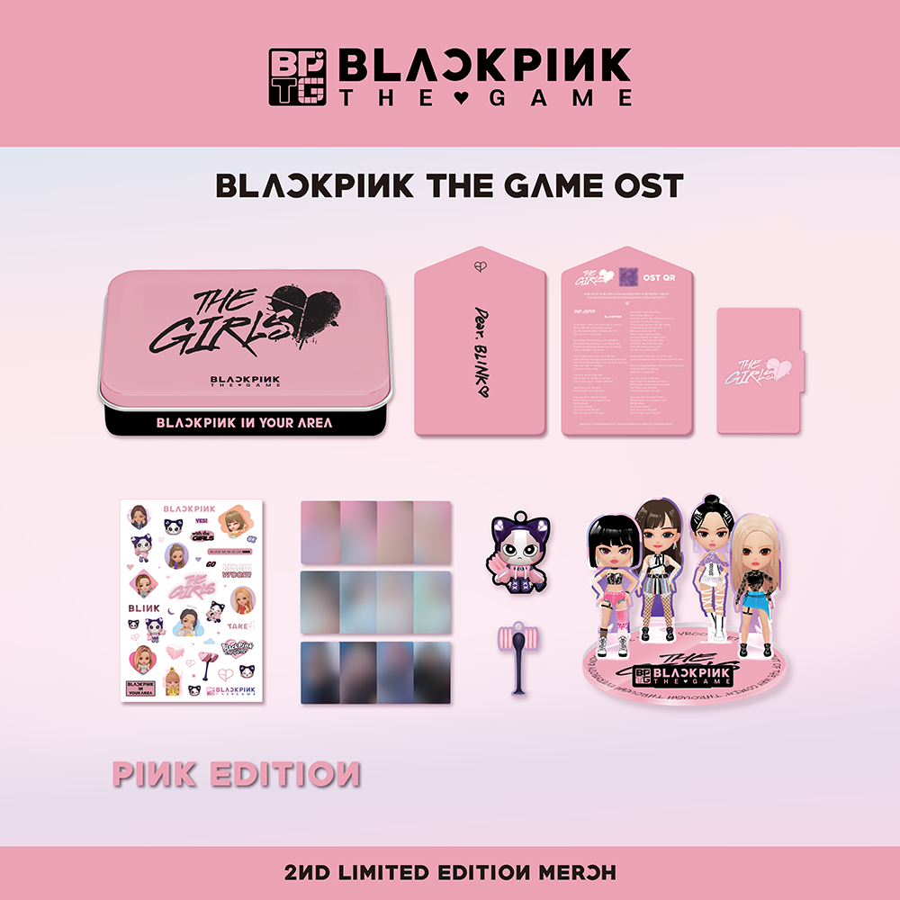 BLACKPINK THE GAME OST MERCH - PINK EDITION