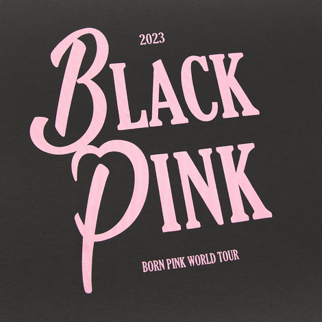 Black Pink 2023 Charcoal Encore T-Shirt Detail