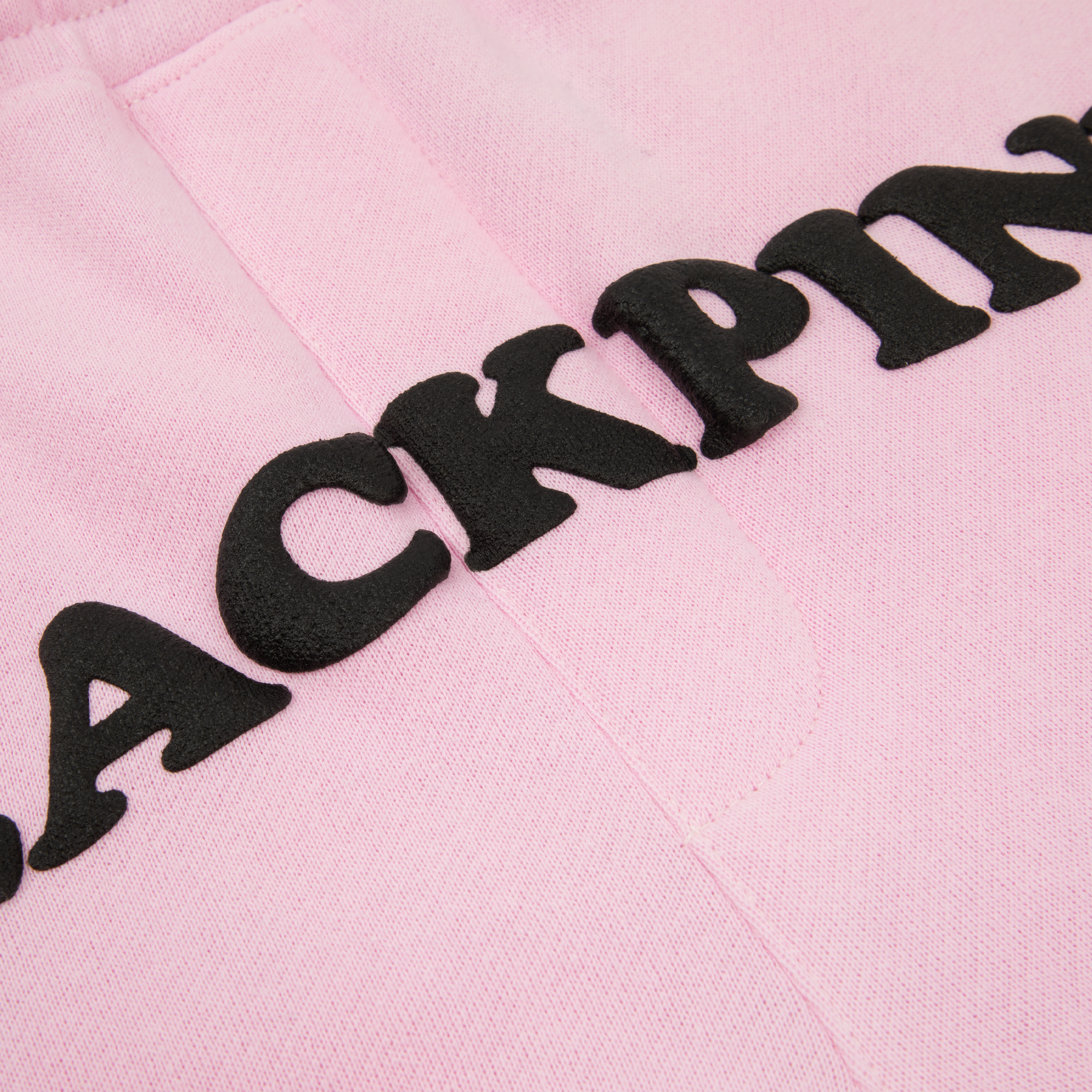 Blackpink Athletic Pink Puff Print Sweatpants Detail