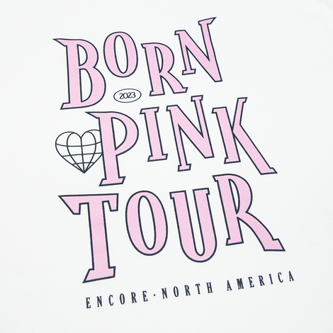 Born Pink Encore White T-Shirt detail