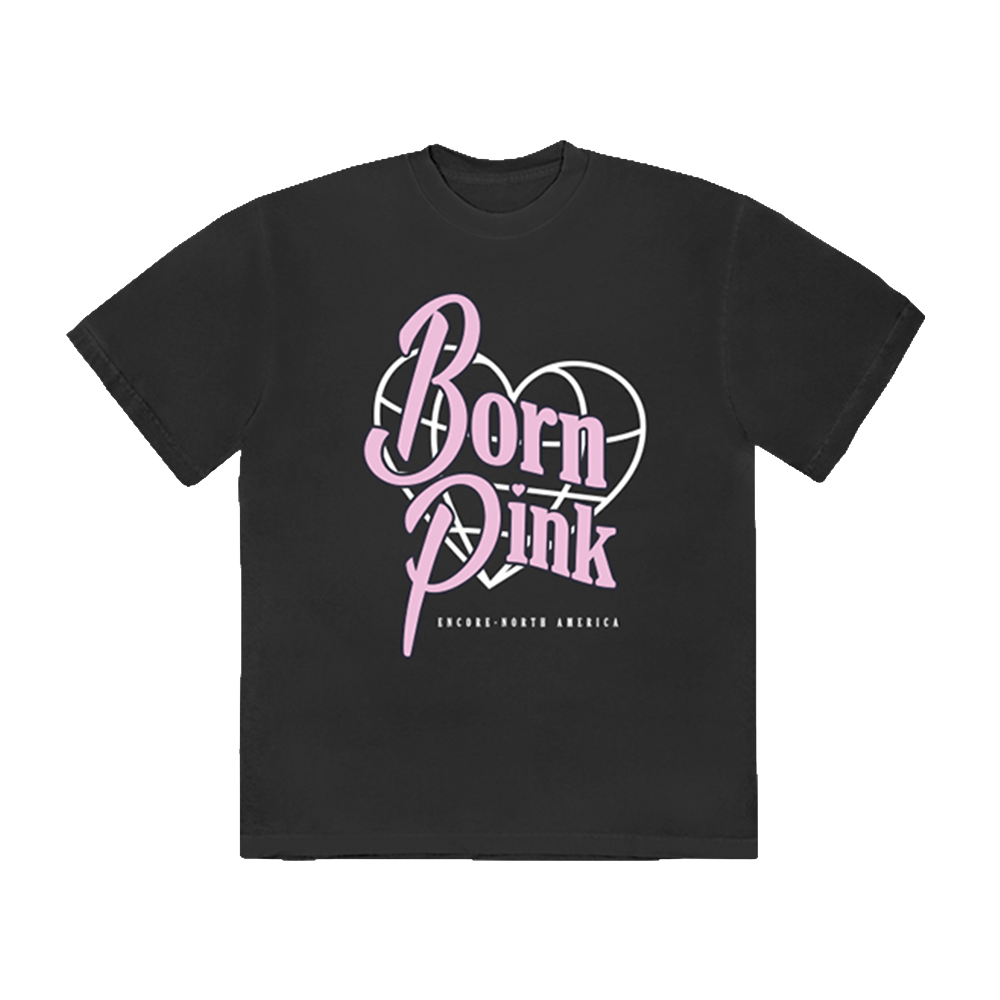 Black pink graphic hot sale tee